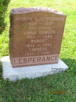 Joseph Adelard L Esperance Memorial Find A Grave