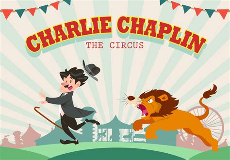 Charlie Chaplin At The Circus Vector 148036 Vector Art at Vecteezy