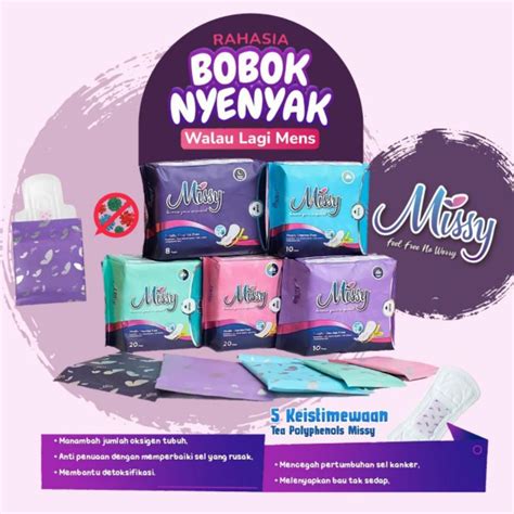 Jual Missy Pembalut Softex Pantyliner Bebas Klorin Herbal Anti Bakteri