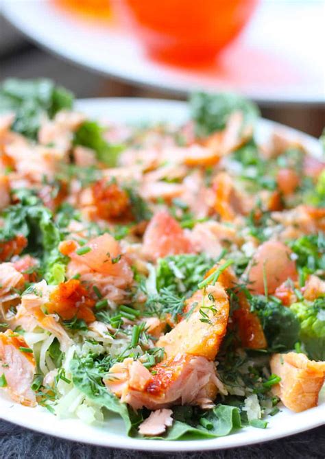 Salade Met Warmgerookte Zalm Francesca Kookt