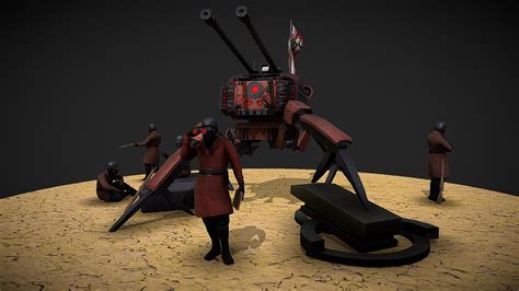 Sci-fi Artillery - Download Free 3D model by everlasting17th ...