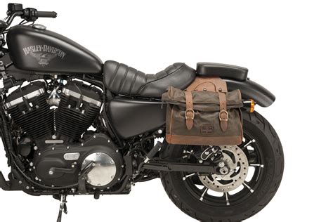 Soft Leather Bags For Harley Sportster By Customacces Harley Davidson