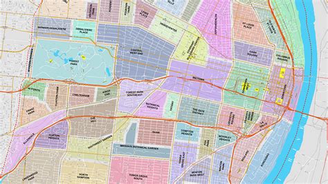 Map Of St Louis Neighborhoods - Maping Resources