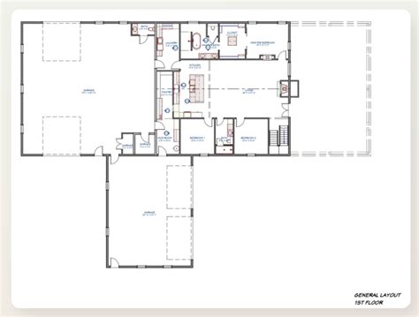 Single-Story Barndominium Floor Plans