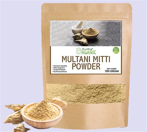 Multani Mitti Powder For Skin Care 100 Gram Something Organic