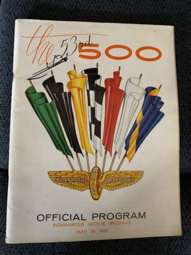 1969 Indy 500 Program Signed By Winner Mario Andretti Autographed EBay