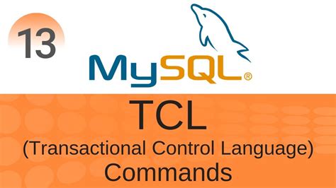 SQL Tutorial 13 TCL Commands Commit Rollback YouTube