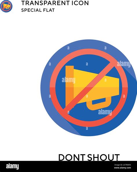 Dont Shout Vector Icon Flat Style Illustration Eps 10 Vector Stock