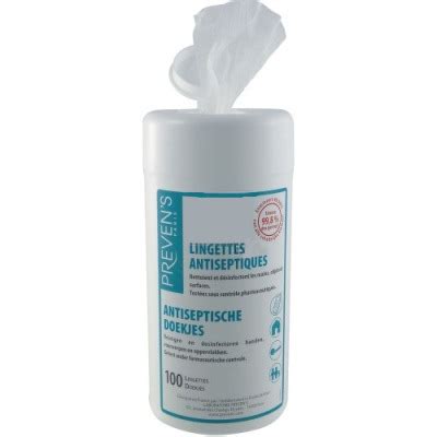 Preven S Lingettes Antiseptiques Boite De 100 Lingettes