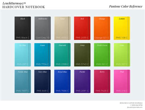 Metallic Pantone Color Reference Chart
