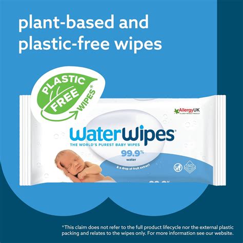 Waterwipes Plastic Free Original Baby Wipes 99 9 Water Based Wipes