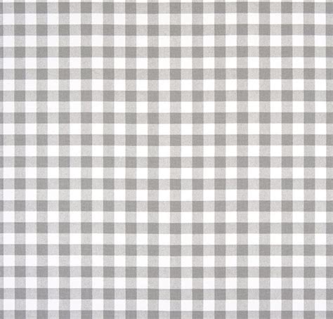 Gray And White Gingham Plaid Fabric By The Yard Designer Etsy