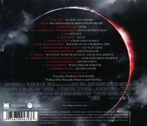 The Twilight Saga Eclipse Original Motion Picture Soundtrack