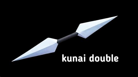 Cara Membuat Kunai Kembar Dari Kertas Origami Senjata Paper Craft