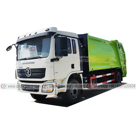 Shacman L Cbm Rear End Loader Garbage Compactor Trash Truck For Sale