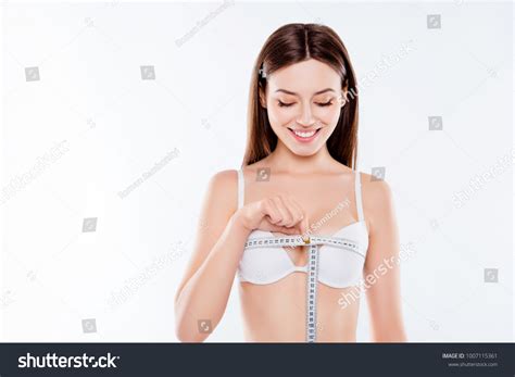 Portrait Excited Satisfied Joyful Beautiful Nude Stock Photo 1007115361