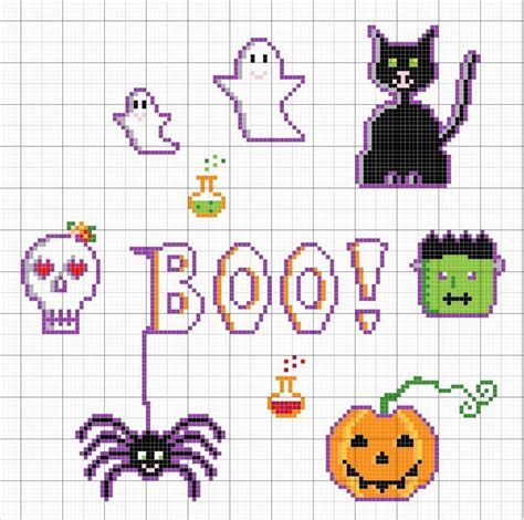 Halloween Boo Cross Stitch Pattern Bonnie Brace S Ko Fi Shop Ko Fi