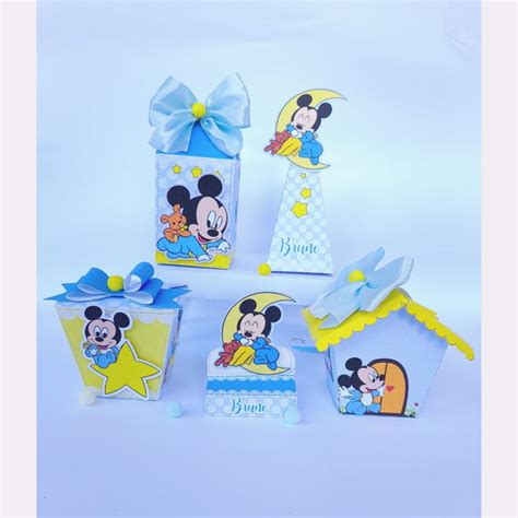 Kit Lembrancinhas Personalizadas Mickey Azul Elo