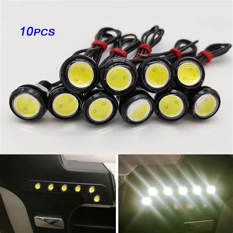 Pcs Mm Car Eagle Eye Drl Led Daytime Running Light Car Fog Drl