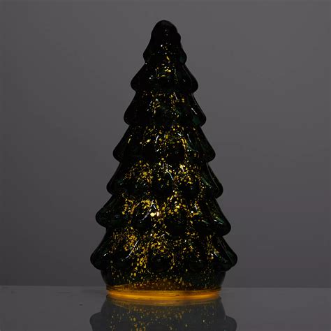 B Ware Lumida Xmas Deko Baum Craquel Glas H Timerfunktion Qvc De