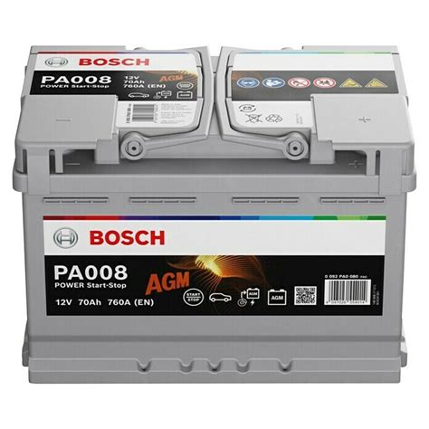 Bosch Autobatterie Agm Ah A Typ Autobatterie Agm V Ah