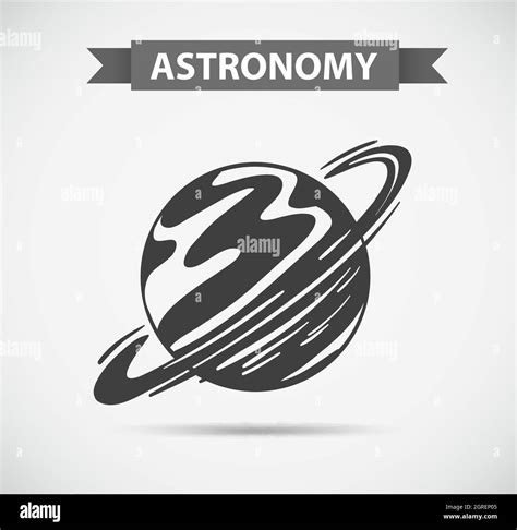 Astronomy Logo On Grey Background Stock Vector Image Art Alamy