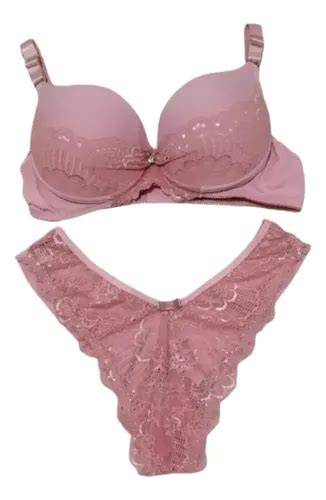 Conjunto Lingerie Fio Dental Duplo Plus Siz MercadoLivre