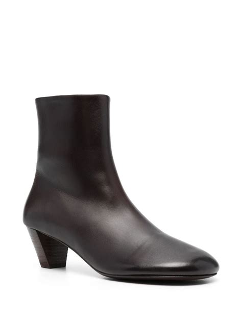 Mars Ll Round Toe Leather Ankle Boots Farfetch