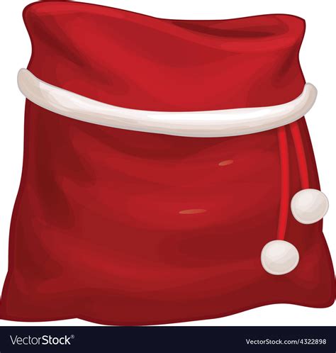 Santas Bag Royalty Free Vector Image Vectorstock