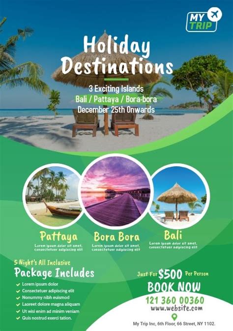 Tour And Travel Agency Flyer Template Travel Poster Design Travel