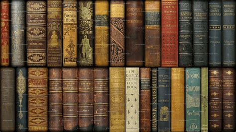 Download A Collection Of Old Books In Various Styles