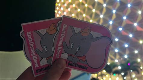 Getting Our Annual Passholder Exclusive Dumbo Magnet At Epcot Trying