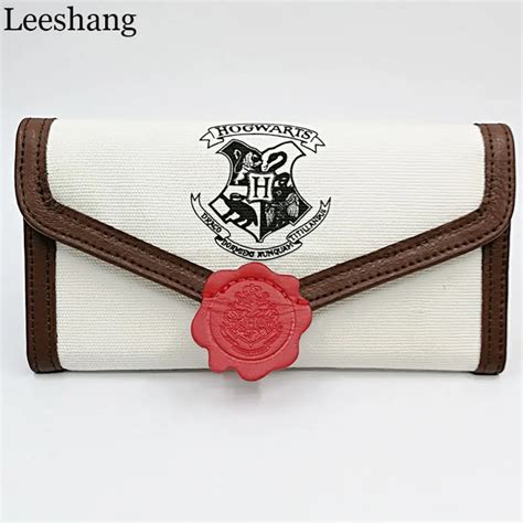 Leeshang Harry Potter Hogwarts Letter Flap Wallet Women Long Mini Three