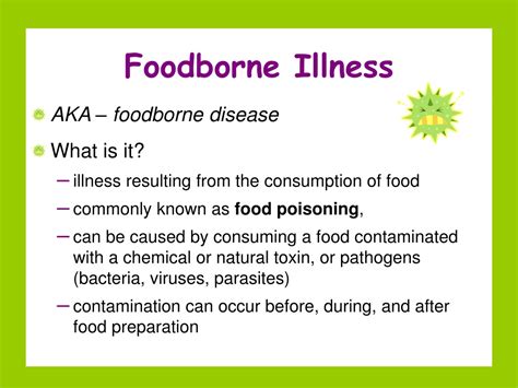 PPT Foodborne Illness Causes Symptoms Prevention PowerPoint