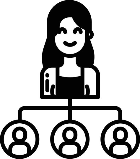 Manager Woman Glyph And Line Vector Illustration 42607345 Vector Art At Vecteezy