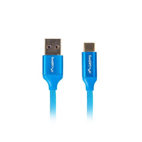 Cable Usb Lanberg 2 0 Macho Usb Tipo C Macho Quick Charge 3 0 1 8m Azul