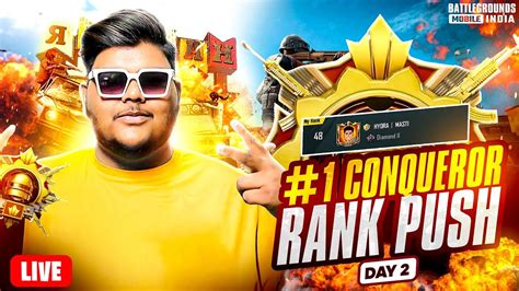 🇮🇳 Conqueror Rank Push Bgmi Live Hydra Mastizone Youtube