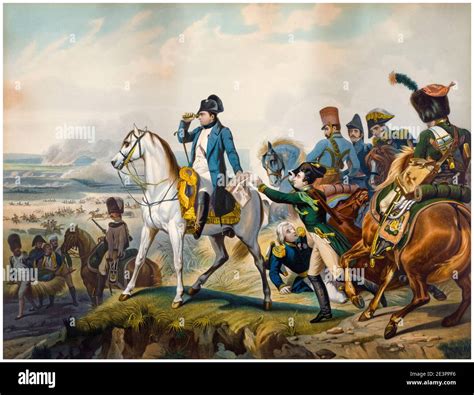 Napoleón en la batalla de wagram Imágenes recortadas de stock Alamy