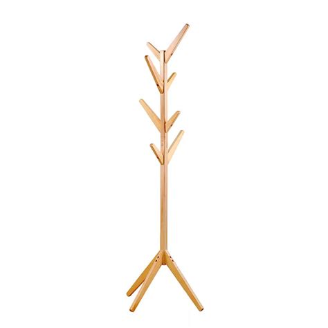 House Of Quirk Free Standing Bamboo Tree Shaped Display Coat Rack