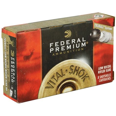 Federal Premium Vital Shok 12 Gauge 2 75 1oz 5rd Box