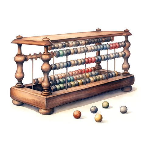 Chinese Abacus An Early Counting Device Used For Calculations