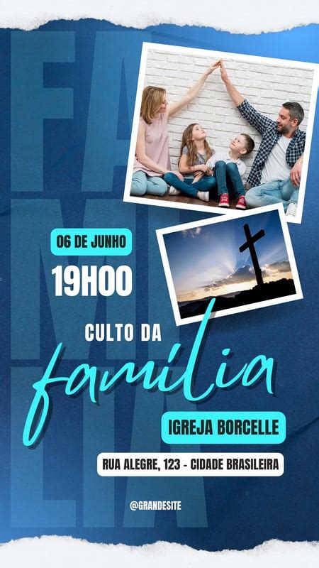 Modelos Gr Tis E Personaliz Veis De Culto Da Familia Canva