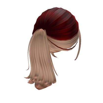 Swooped Ponytail Red To Blonde Roblox Item Rolimon S