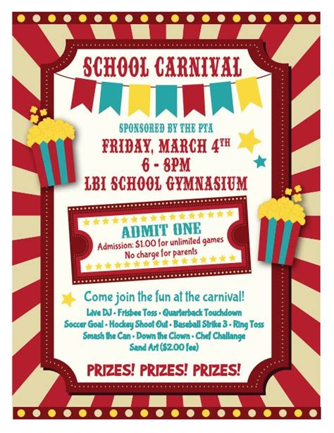 Free Carnival Flyer Templates Professional Designs In Word Psd