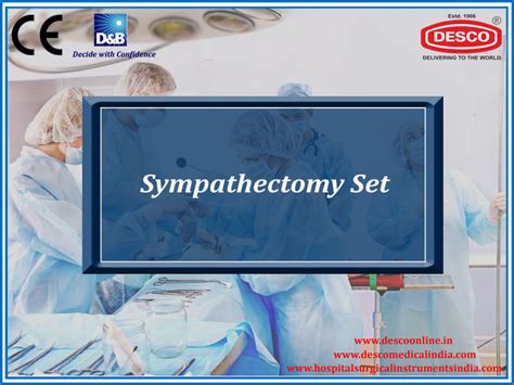 SYMPATHECTOMY SET | DELUXE SCIENTIFIC SURGICO PVT LTD