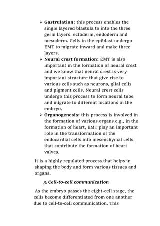 Cellular Basis Of Morphogenesis Docx