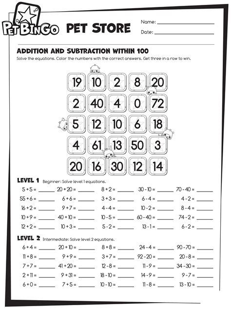 Math Sheets For 4 Year Olds