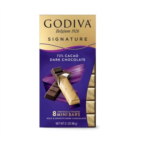 Godiva Signature 72 Dark Chocolate Mini Bars 3 1 Oz Fred Meyer