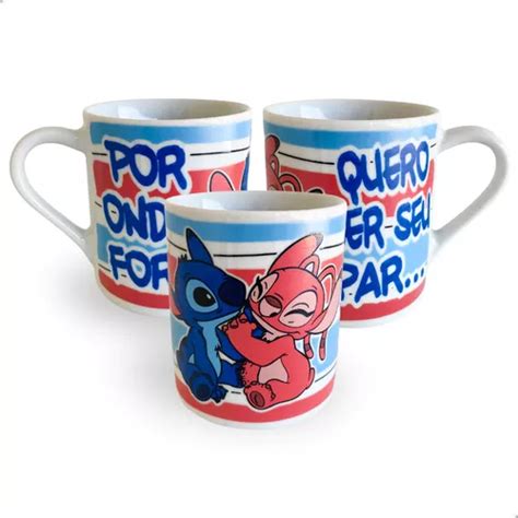 Caneca Divertida Stitch Lilo Ml Porcelana Premium Oferta Mercadolivre