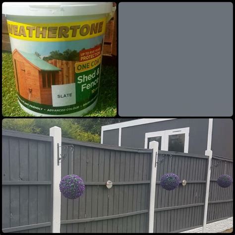 10 LITRE SLATE GREY ONE COAT SHED AND FENCE PAINT | in Sheffield, South Yorkshire | Gumtree ...